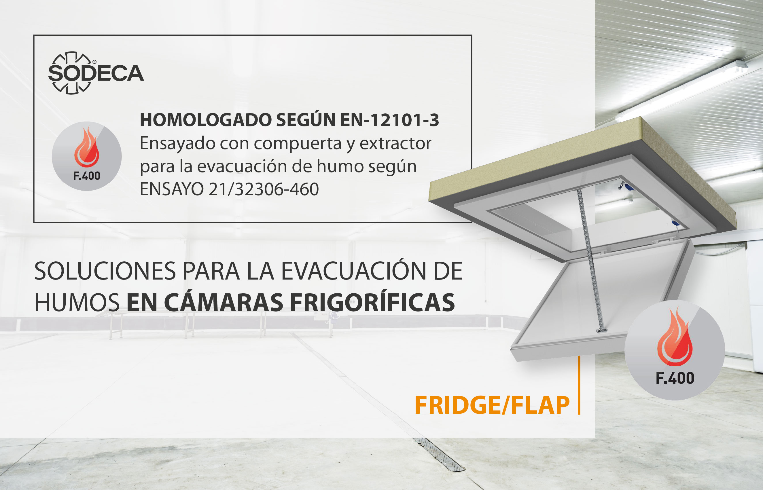 Soluciones para la evacuación de humos en cámaras frigoríficas