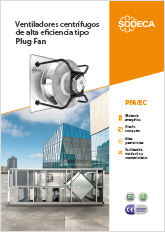 VENTILADORES CENTRÍFUGOS DE ALTA EFICIENCIA TIPO PLUG FAN